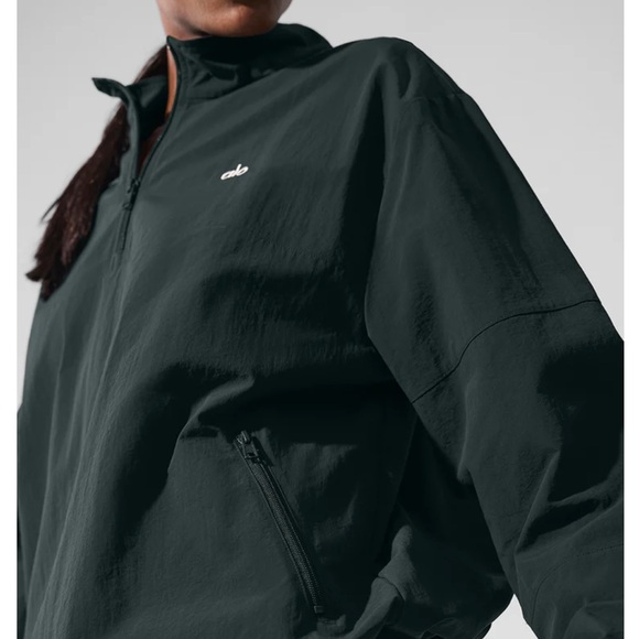 Light Weight Takeaway Track Pullover  limited  color charcoal green (sold out - Picture 4 of 11